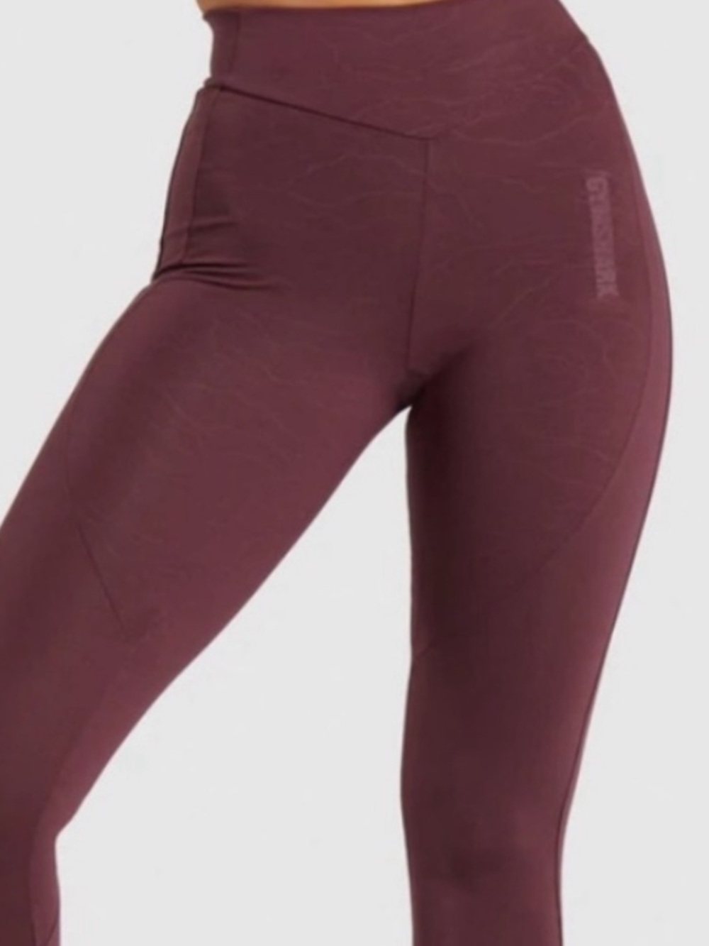 Gymshark Women’s Lustre Leggings Winter Berry -Burgundy Size XS NWOT